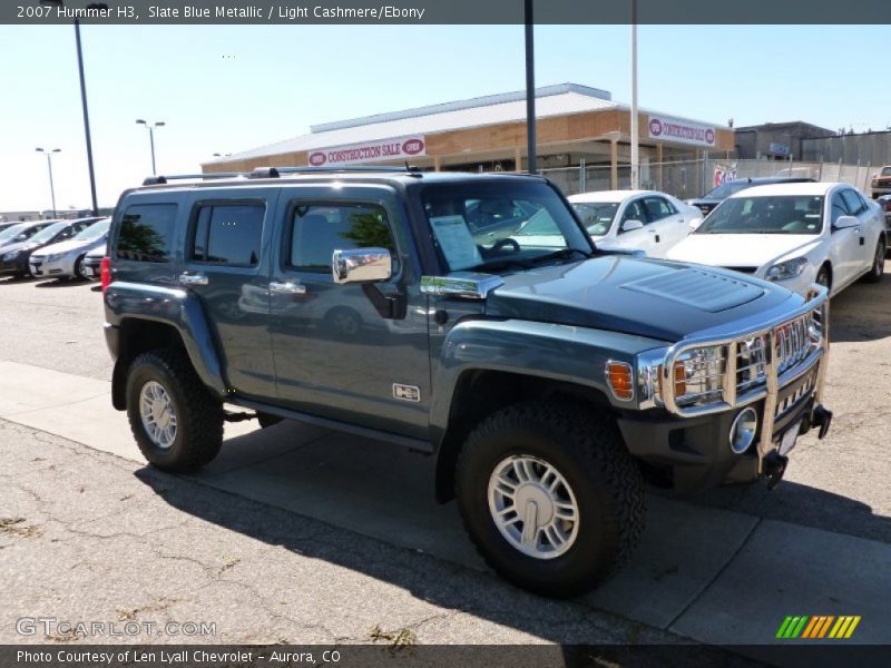 Slate Blue Metallic / Light Cashmere/Ebony 2007 Hummer H3