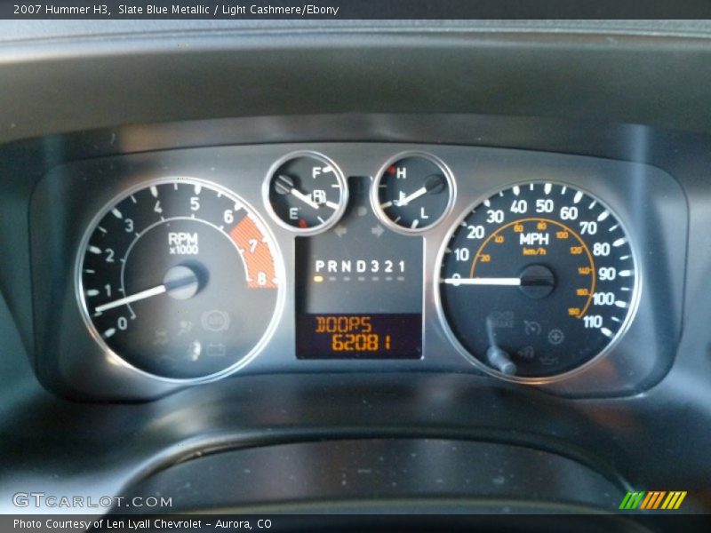 Slate Blue Metallic / Light Cashmere/Ebony 2007 Hummer H3