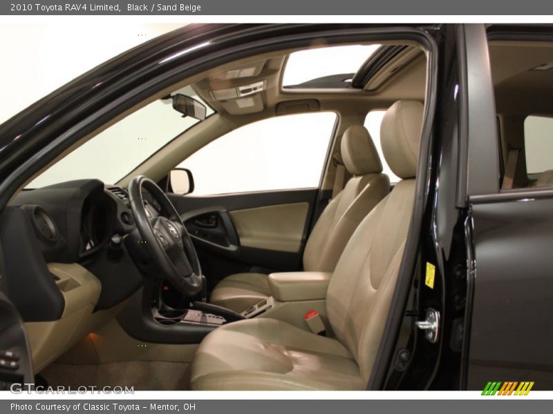 Black / Sand Beige 2010 Toyota RAV4 Limited