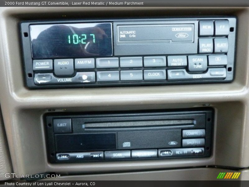 Laser Red Metallic / Medium Parchment 2000 Ford Mustang GT Convertible
