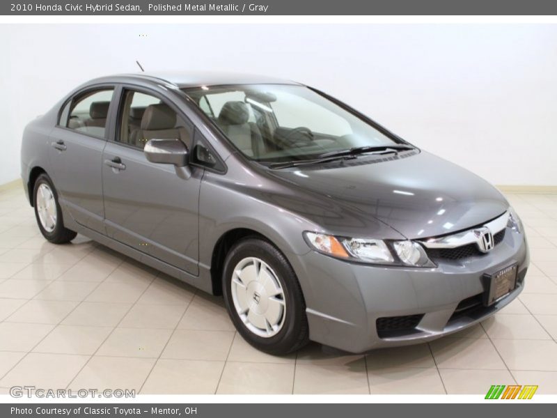 Polished Metal Metallic / Gray 2010 Honda Civic Hybrid Sedan