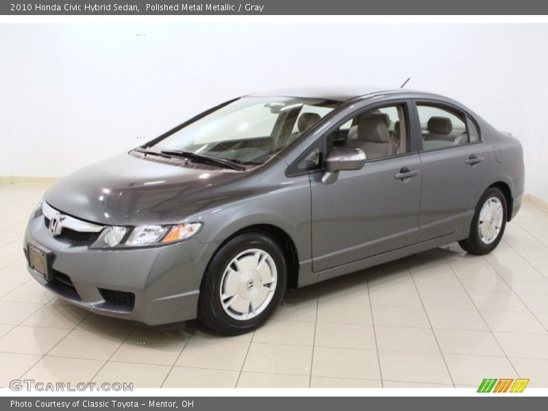 Polished Metal Metallic / Gray 2010 Honda Civic Hybrid Sedan