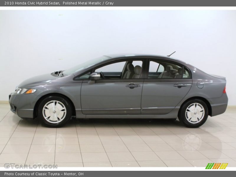Polished Metal Metallic / Gray 2010 Honda Civic Hybrid Sedan