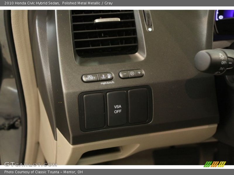 Polished Metal Metallic / Gray 2010 Honda Civic Hybrid Sedan