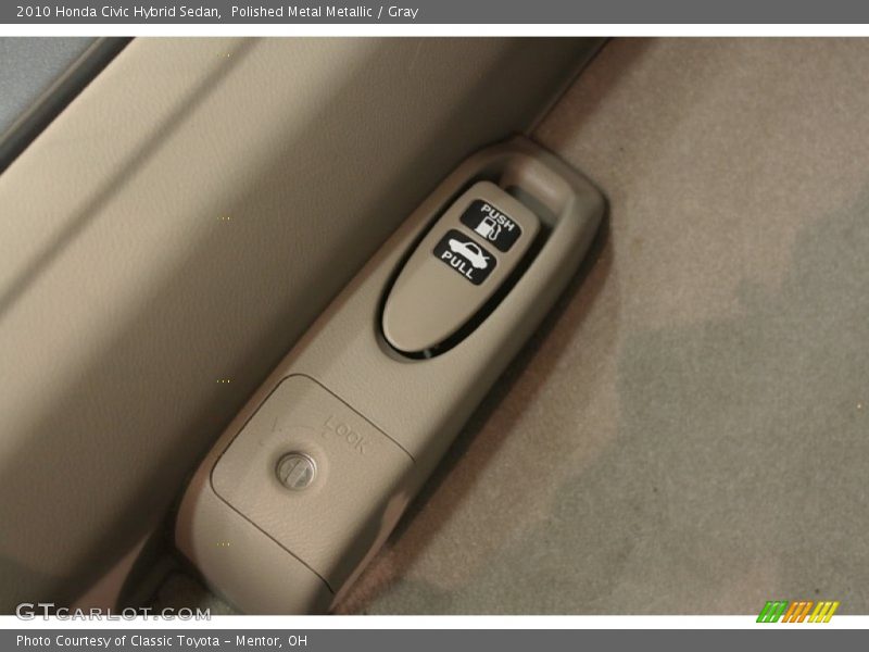 Polished Metal Metallic / Gray 2010 Honda Civic Hybrid Sedan