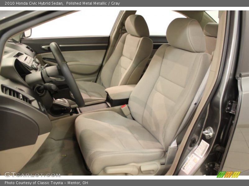 Polished Metal Metallic / Gray 2010 Honda Civic Hybrid Sedan