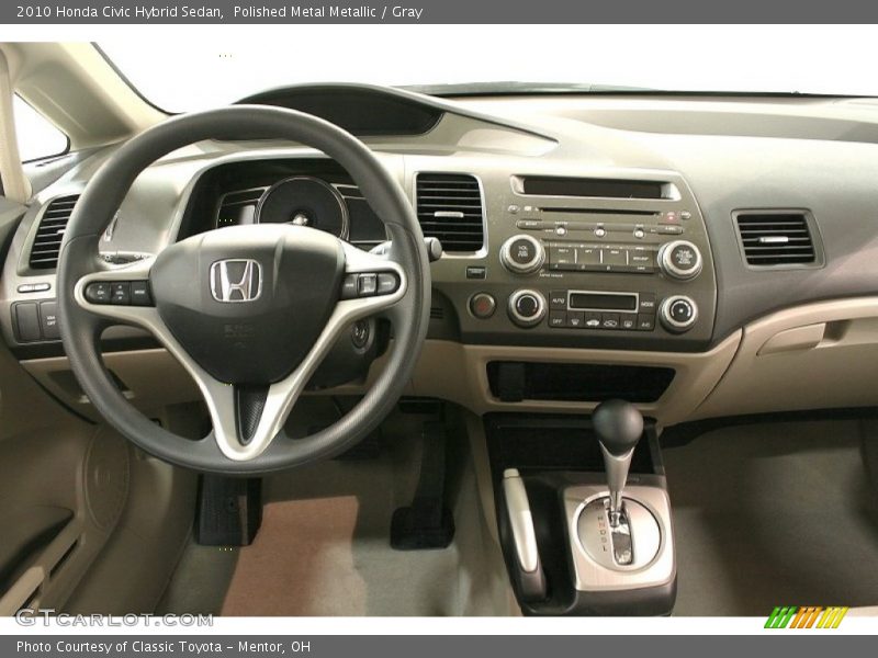 Polished Metal Metallic / Gray 2010 Honda Civic Hybrid Sedan