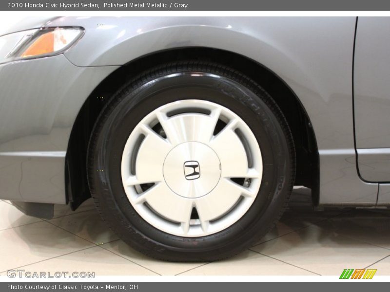 Polished Metal Metallic / Gray 2010 Honda Civic Hybrid Sedan