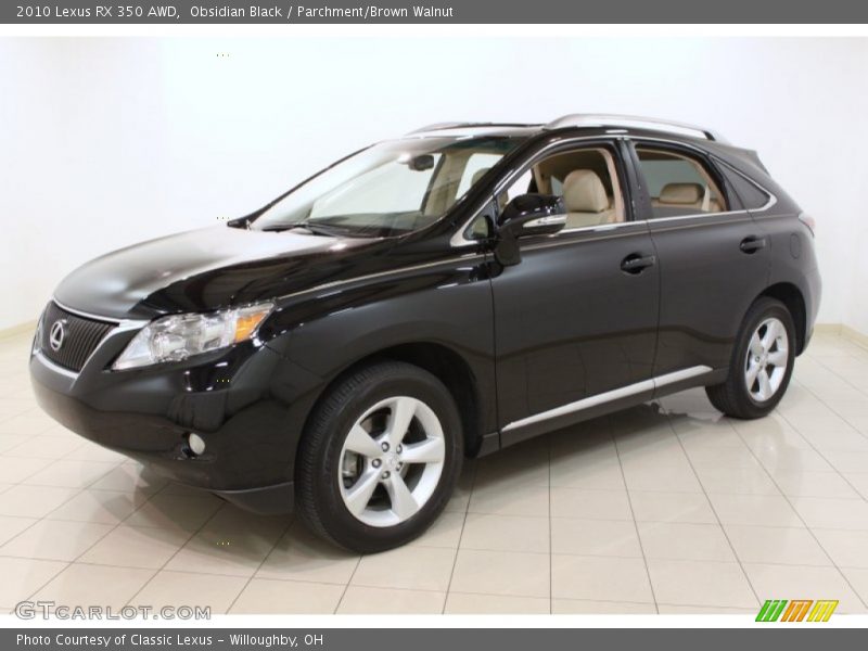 Obsidian Black / Parchment/Brown Walnut 2010 Lexus RX 350 AWD