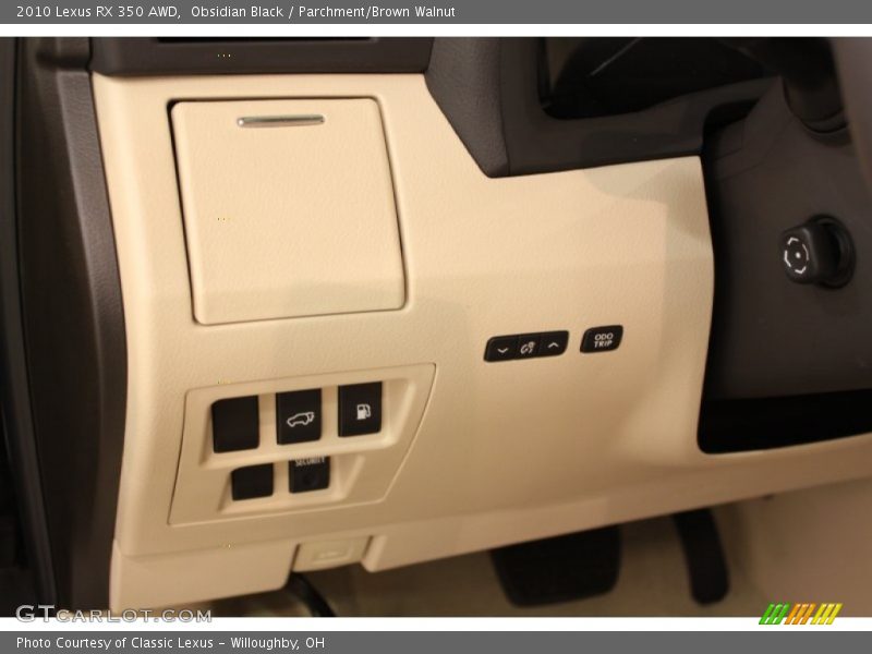 Obsidian Black / Parchment/Brown Walnut 2010 Lexus RX 350 AWD