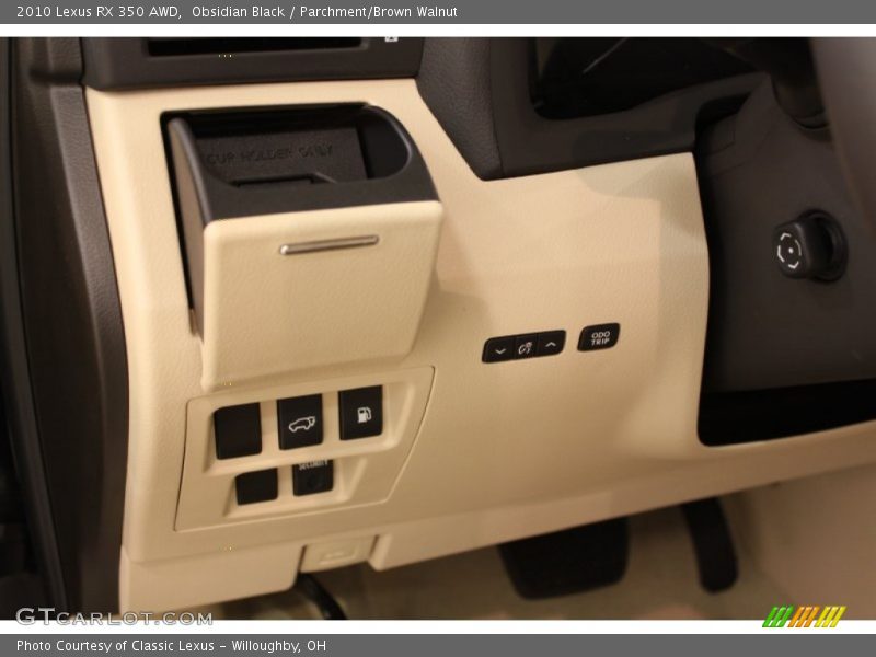 Obsidian Black / Parchment/Brown Walnut 2010 Lexus RX 350 AWD