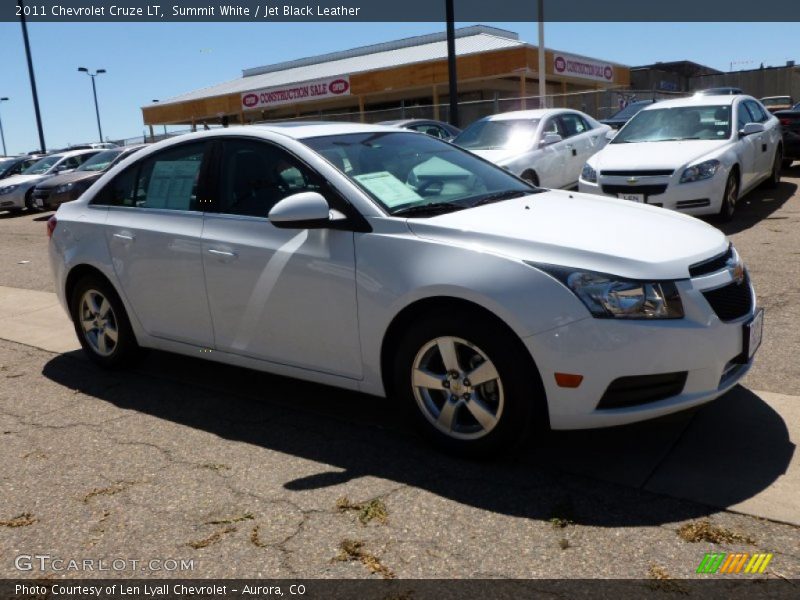 Summit White / Jet Black Leather 2011 Chevrolet Cruze LT