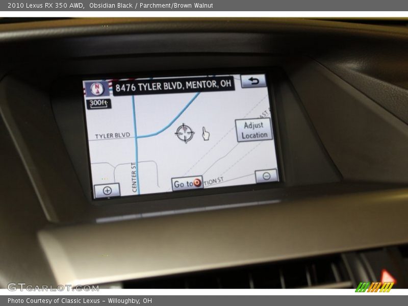 Obsidian Black / Parchment/Brown Walnut 2010 Lexus RX 350 AWD
