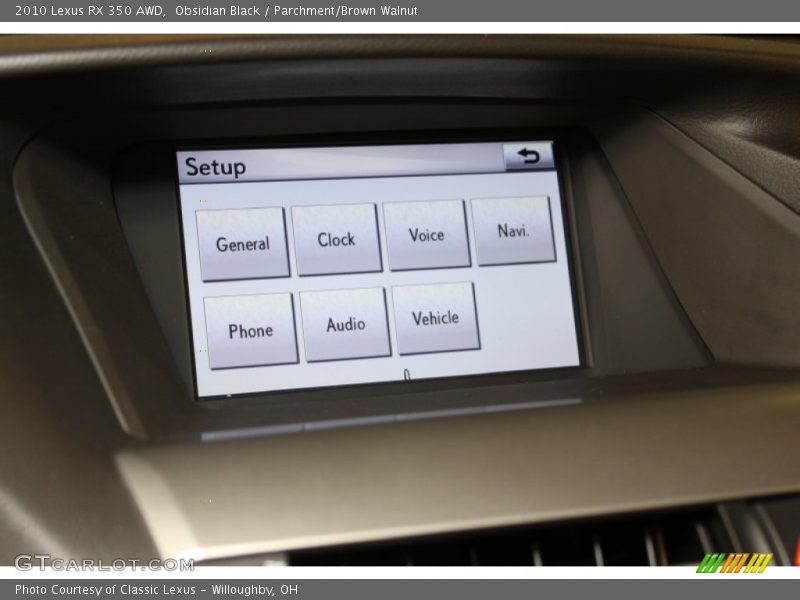 Obsidian Black / Parchment/Brown Walnut 2010 Lexus RX 350 AWD