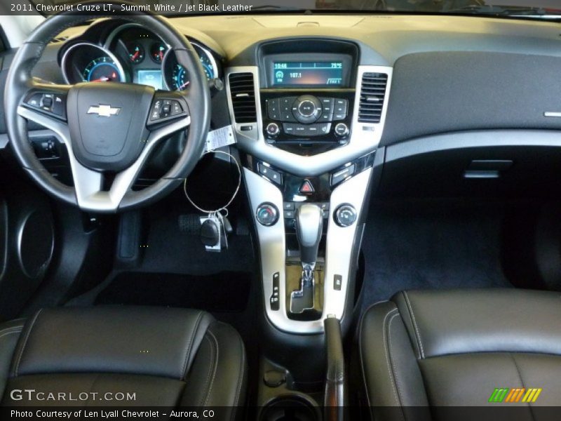 Summit White / Jet Black Leather 2011 Chevrolet Cruze LT