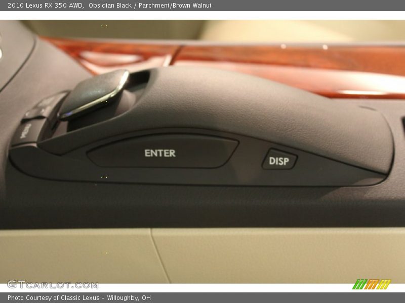 Obsidian Black / Parchment/Brown Walnut 2010 Lexus RX 350 AWD
