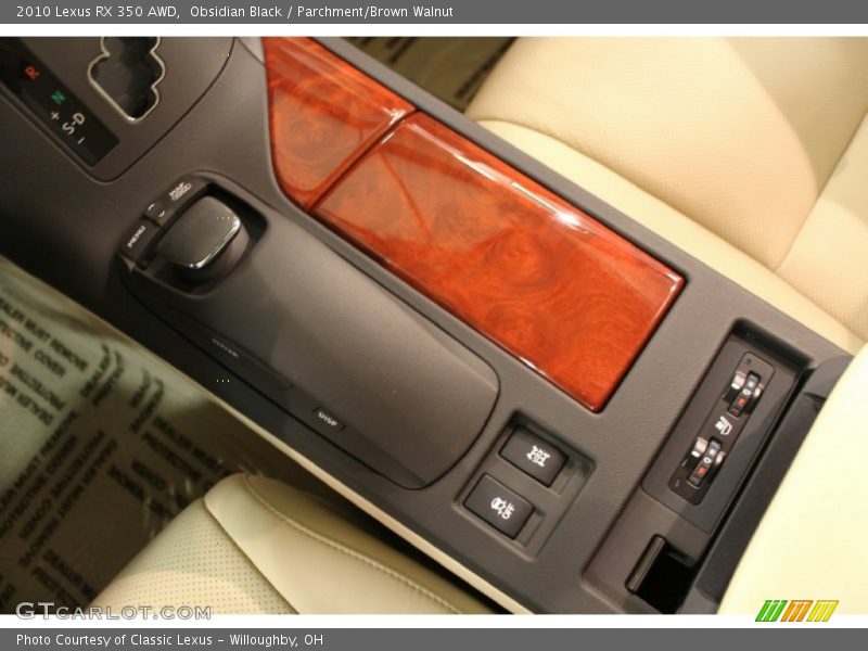 Obsidian Black / Parchment/Brown Walnut 2010 Lexus RX 350 AWD