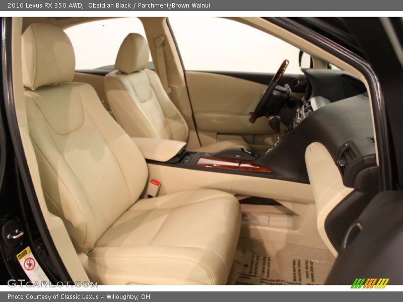 Obsidian Black / Parchment/Brown Walnut 2010 Lexus RX 350 AWD