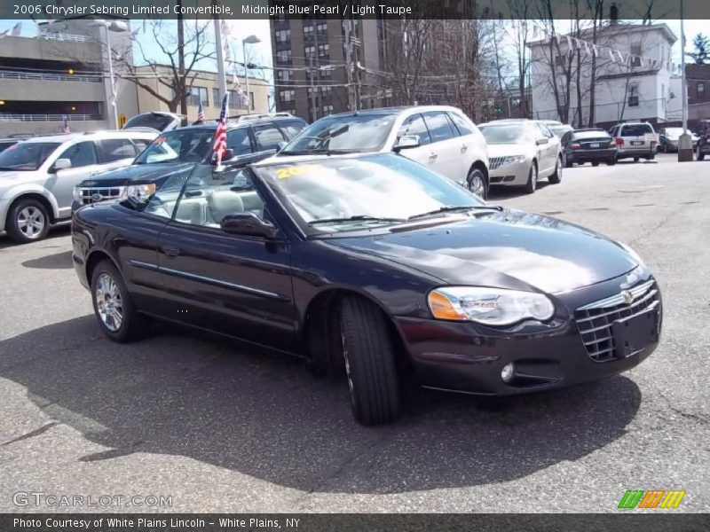 Midnight Blue Pearl / Light Taupe 2006 Chrysler Sebring Limited Convertible