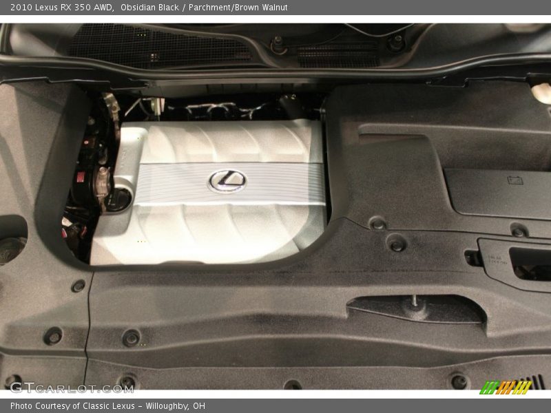 Obsidian Black / Parchment/Brown Walnut 2010 Lexus RX 350 AWD