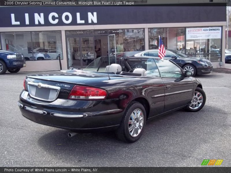 Midnight Blue Pearl / Light Taupe 2006 Chrysler Sebring Limited Convertible