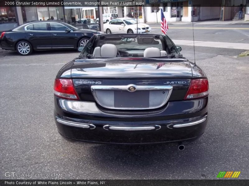 Midnight Blue Pearl / Light Taupe 2006 Chrysler Sebring Limited Convertible