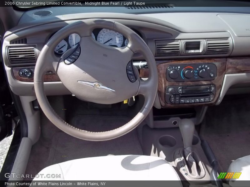 Midnight Blue Pearl / Light Taupe 2006 Chrysler Sebring Limited Convertible