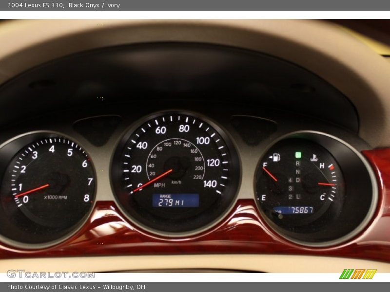 Black Onyx / Ivory 2004 Lexus ES 330