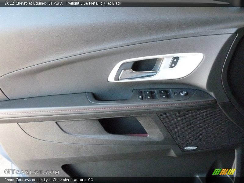 Twilight Blue Metallic / Jet Black 2012 Chevrolet Equinox LT AWD