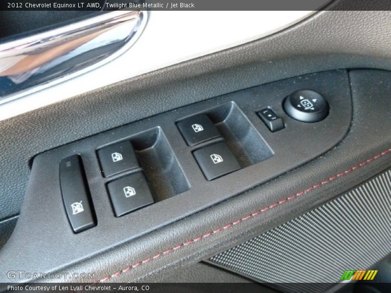 Twilight Blue Metallic / Jet Black 2012 Chevrolet Equinox LT AWD