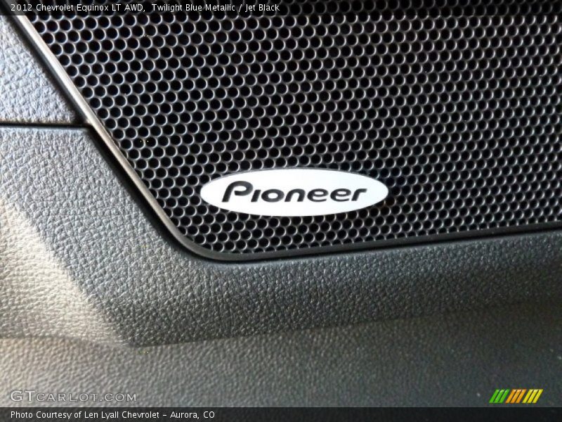 Twilight Blue Metallic / Jet Black 2012 Chevrolet Equinox LT AWD