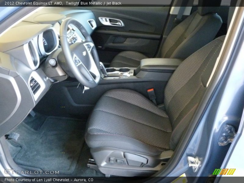 Twilight Blue Metallic / Jet Black 2012 Chevrolet Equinox LT AWD