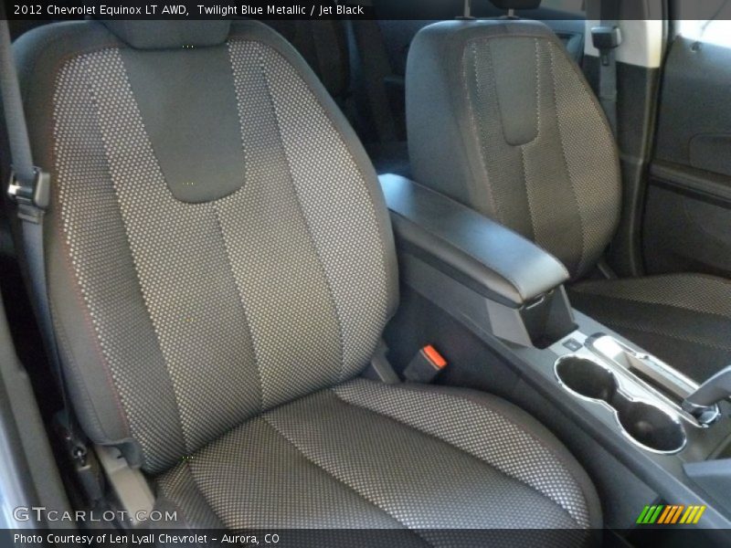 Twilight Blue Metallic / Jet Black 2012 Chevrolet Equinox LT AWD