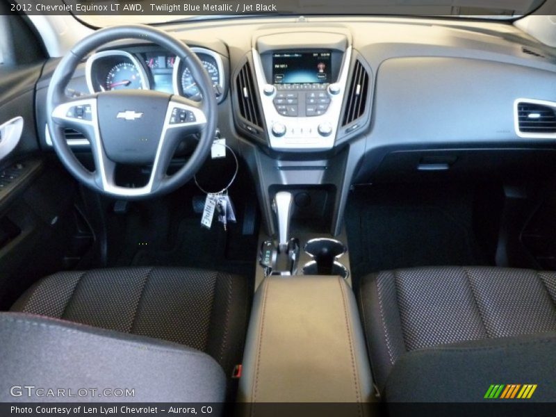 Twilight Blue Metallic / Jet Black 2012 Chevrolet Equinox LT AWD
