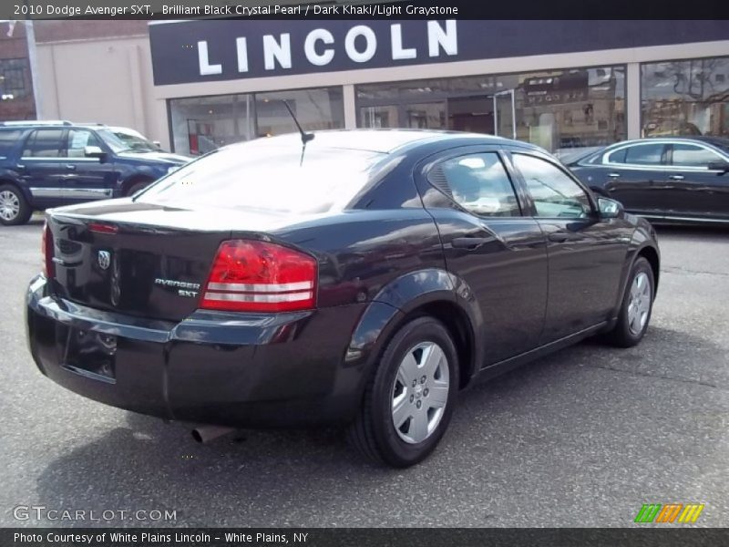 Brilliant Black Crystal Pearl / Dark Khaki/Light Graystone 2010 Dodge Avenger SXT