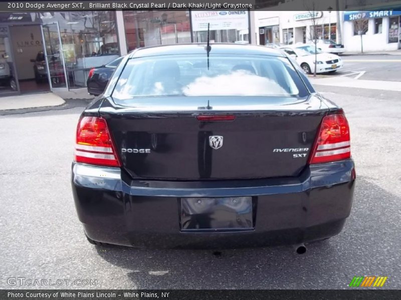 Brilliant Black Crystal Pearl / Dark Khaki/Light Graystone 2010 Dodge Avenger SXT