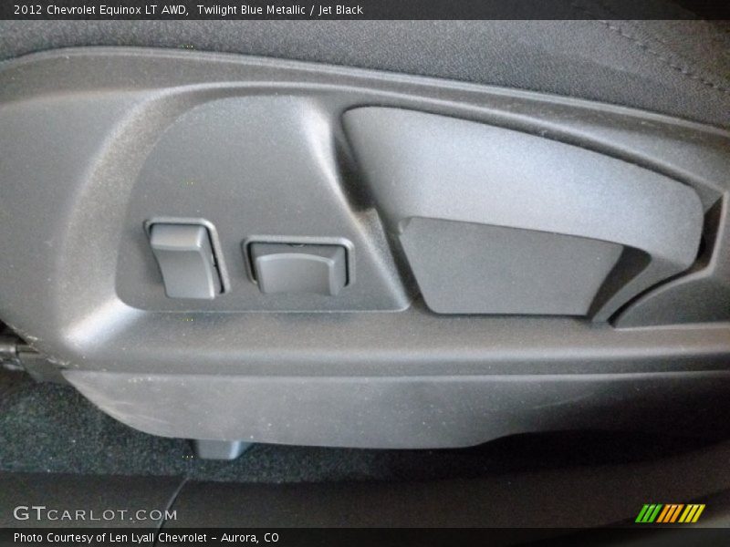 Twilight Blue Metallic / Jet Black 2012 Chevrolet Equinox LT AWD