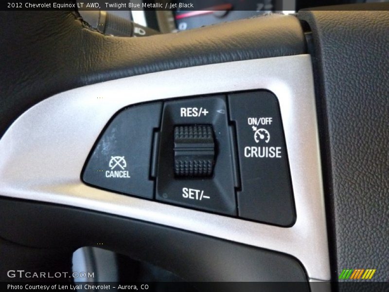 Twilight Blue Metallic / Jet Black 2012 Chevrolet Equinox LT AWD