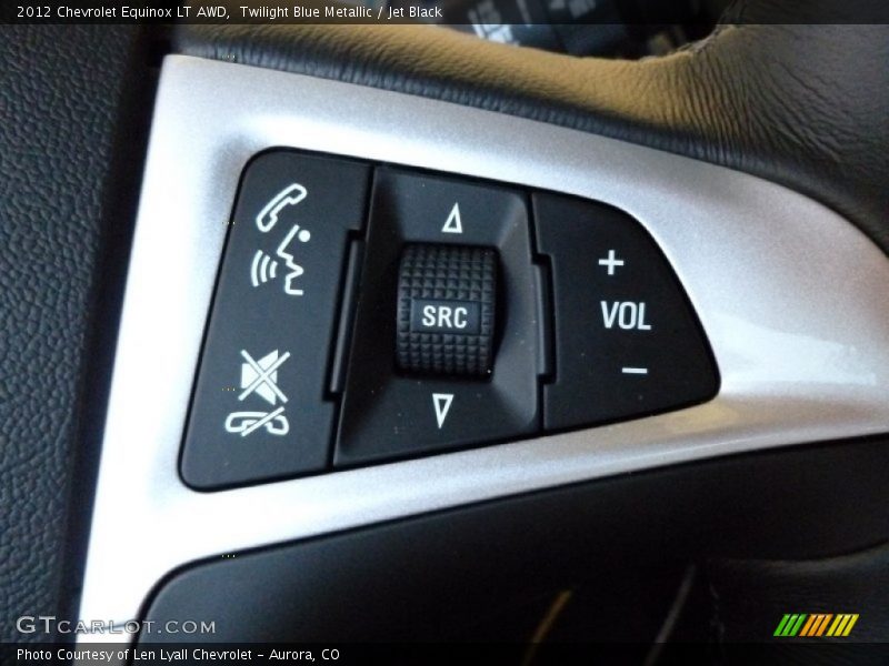 Twilight Blue Metallic / Jet Black 2012 Chevrolet Equinox LT AWD