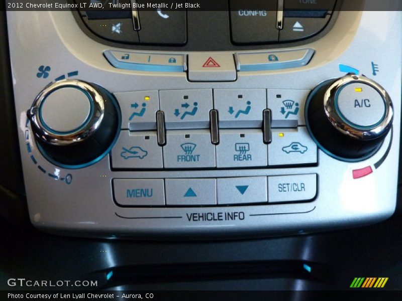 Twilight Blue Metallic / Jet Black 2012 Chevrolet Equinox LT AWD