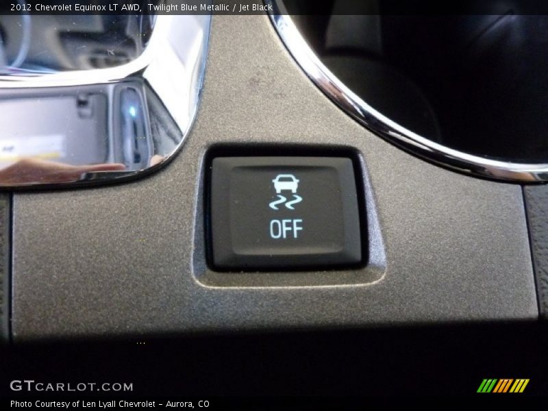 Twilight Blue Metallic / Jet Black 2012 Chevrolet Equinox LT AWD