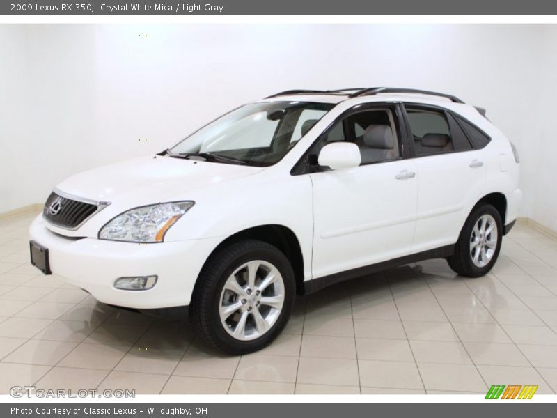 Crystal White Mica / Light Gray 2009 Lexus RX 350