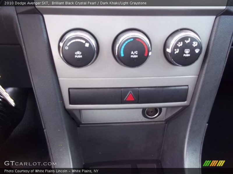Brilliant Black Crystal Pearl / Dark Khaki/Light Graystone 2010 Dodge Avenger SXT