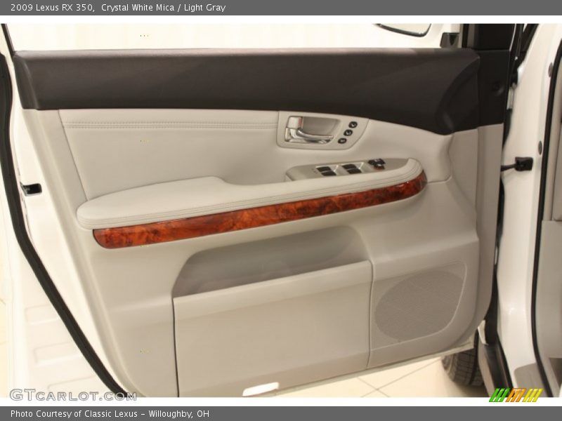 Crystal White Mica / Light Gray 2009 Lexus RX 350