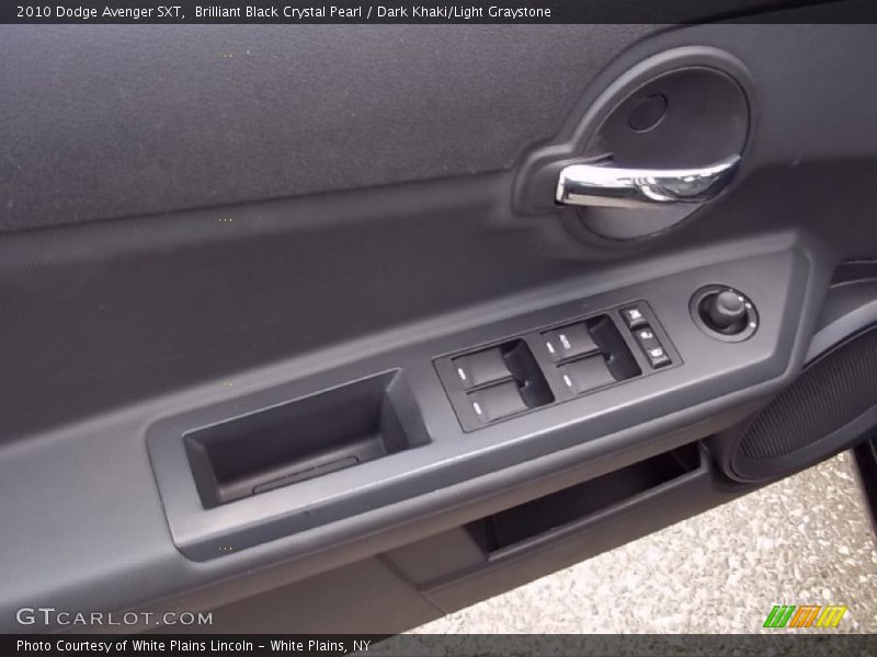 Brilliant Black Crystal Pearl / Dark Khaki/Light Graystone 2010 Dodge Avenger SXT