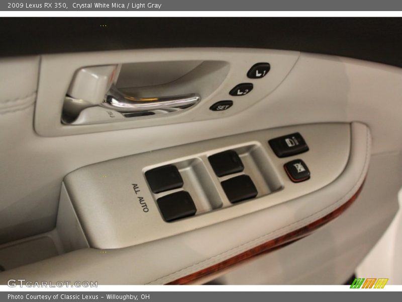 Crystal White Mica / Light Gray 2009 Lexus RX 350