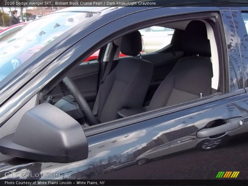 Brilliant Black Crystal Pearl / Dark Khaki/Light Graystone 2010 Dodge Avenger SXT