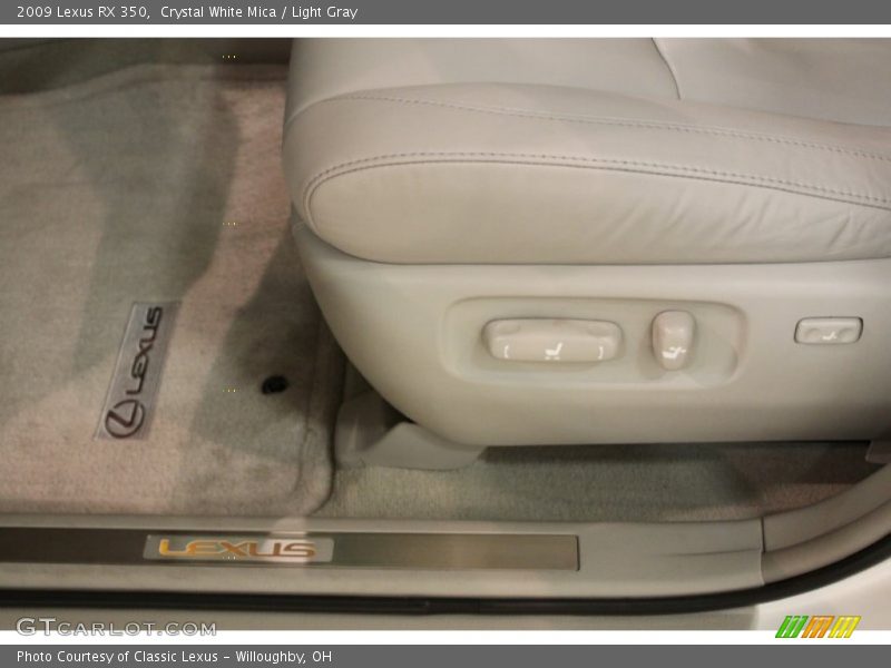 Crystal White Mica / Light Gray 2009 Lexus RX 350