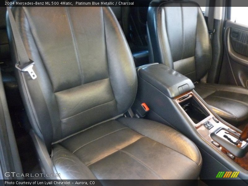 Platinum Blue Metallic / Charcoal 2004 Mercedes-Benz ML 500 4Matic
