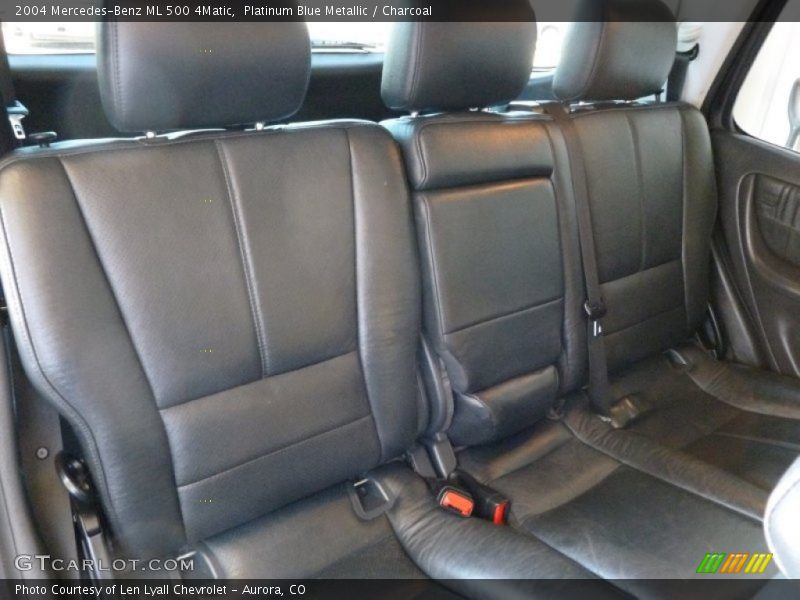 Platinum Blue Metallic / Charcoal 2004 Mercedes-Benz ML 500 4Matic